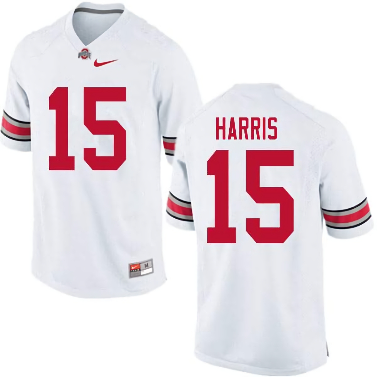 Jaylen Harris Ohio State Buckeyes Men's NCAA #15 Nike White College Stitched Football Jersey PZK6156TV